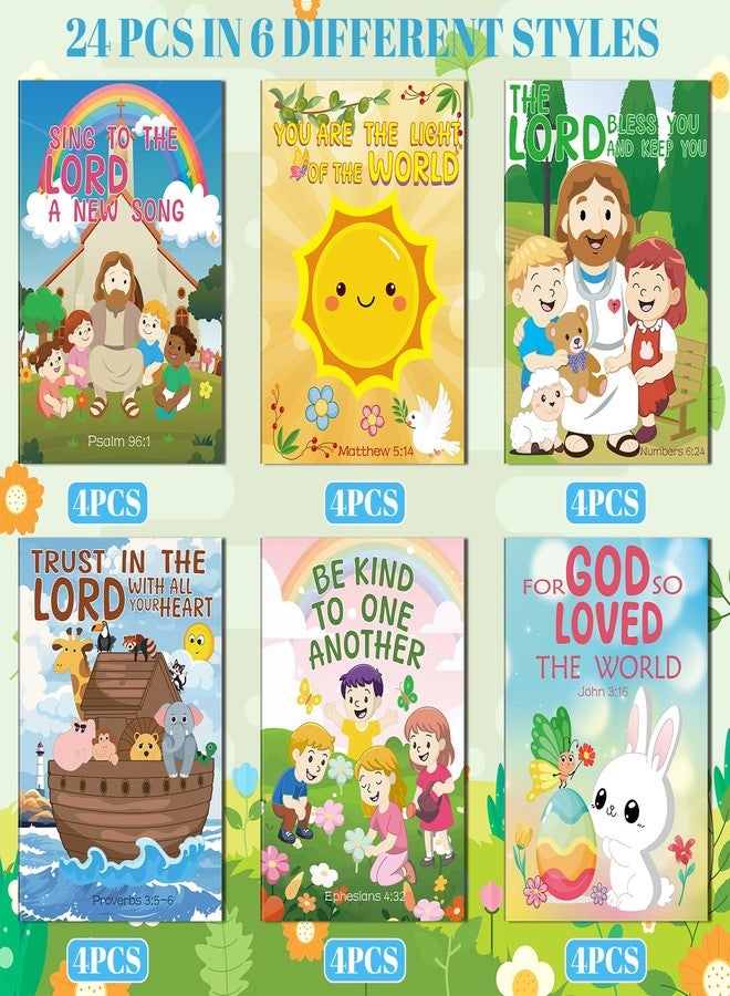 Kalysky 24Pcs Christian Bible Coloring Books for Kids, Mini Religious Jesus Stories Booklet Bulk, Easter DIY Art Drawing Book Activity Supplies for Church Sunday School Classroom Rewards Party Favors - Image 3